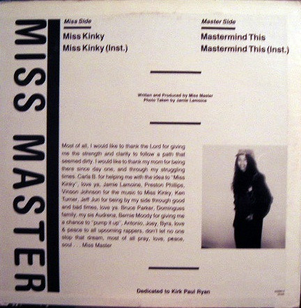 Miss Master - Miss Kinky | Something Fresh Records (AG99910) - 2