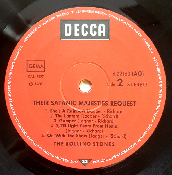 The Rolling Stones - Their Satanic Majesties Request | Decca (6.22160 AO) - 4 The Rolling Stones - Their Satanic Majesties Request | Decca (6.22160 AO) - 4