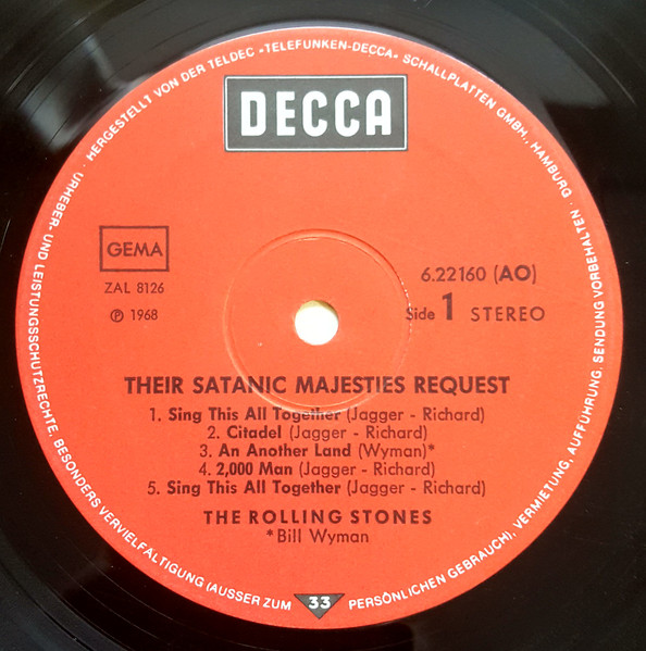 The Rolling Stones - Their Satanic Majesties Request | Decca (6.22160 AO) - 3 The Rolling Stones - Their Satanic Majesties Request | Decca (6.22160 AO) - 3