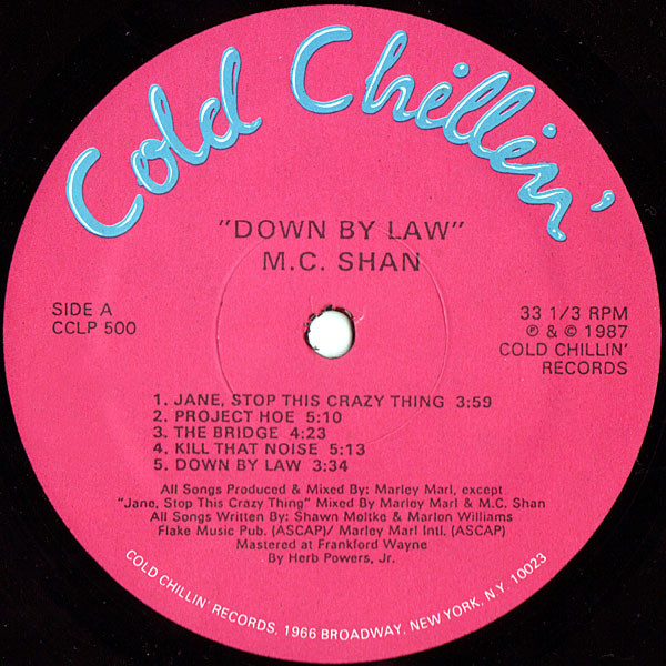 MC Shan - Down By Law | Cold Chillin' (CCLP 500) - 3 MC Shan - Down By Law | Cold Chillin' (CCLP 500) - 3
