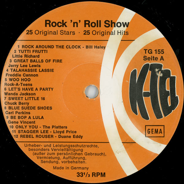 Various - Rock 'n' Roll Show | K-tel (TG 155) - 3