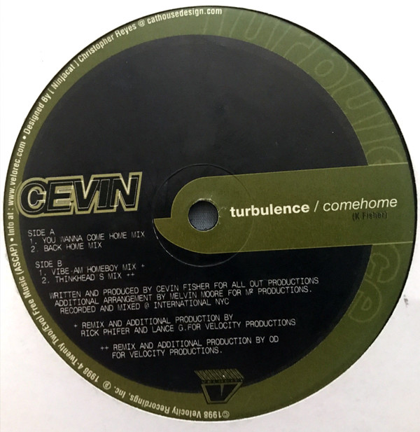 Turbulence - Come Home | Velocity Recordings (VR61010)