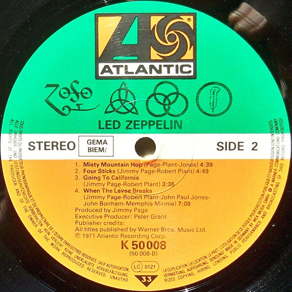 Led Zeppelin - Untitled | Atlantic (ATL 50 008) - 4 Led Zeppelin - Untitled | Atlantic (ATL 50 008) - 4