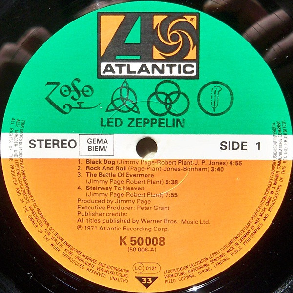 Led Zeppelin - Untitled | Atlantic (ATL 50 008) - 3 Led Zeppelin - Untitled | Atlantic (ATL 50 008) - 3