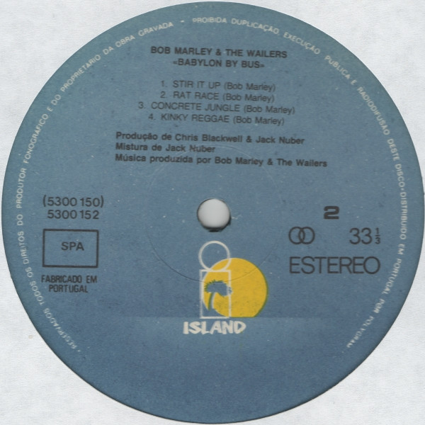 Bob Marley & The Wailers - Babylon By Bus | Island Records (5300 152) - 2 Bob Marley & The Wailers - Babylon By Bus | Island Records (5300 152) - 2