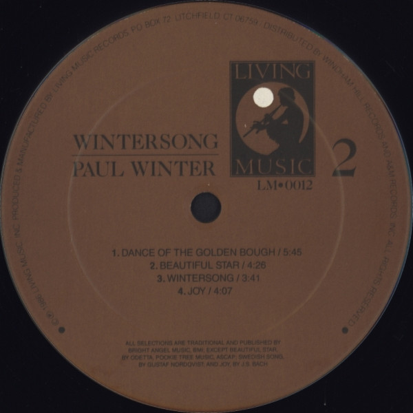Paul Winter - Wintersong (Tomorrow Is My Dancing Day) | Living Music (LM0012) - 4