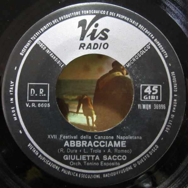 Giulietta Sacco - Abbracciame | Vis Radio (Vi MQN 36996) - 3