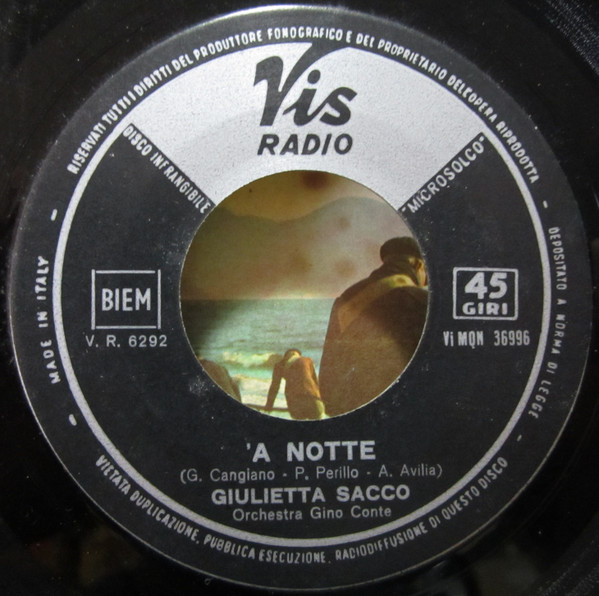 Giulietta Sacco - Abbracciame | Vis Radio (Vi MQN 36996) - 4