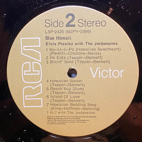 Elvis Presley - Blue Hawaii (Soundtrack) | RCA Victor (LSP-2426) - 4 Elvis Presley - Blue Hawaii (Soundtrack) | RCA Victor (LSP-2426) - 4