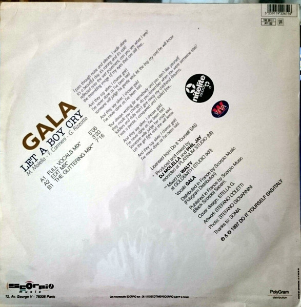 Gala - Let A Boy Cry | Scorpio Music (192 261-1) - 2 Gala - Let A Boy Cry | Scorpio Music (192 261-1) - 2