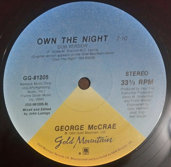 George McCrae - Own The Night | Gold Mountain (GG-81205) - 2