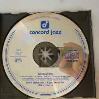 Scott Hamilton / Jake Hanna / Dave McKenna - No Bass Hit | Concord Jazz (CCD 4097) - main