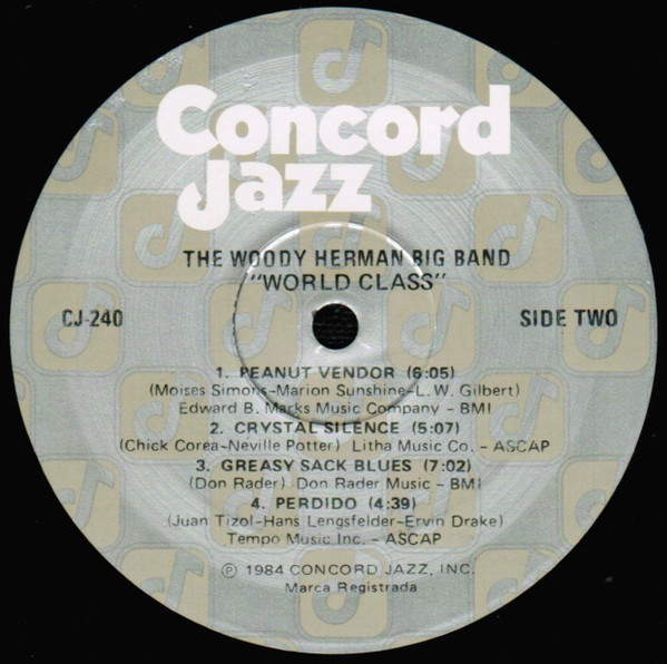 The Woody Herman Big Band With Special Guests Al Cohn , Med Flory , Sal Nistico , Flip Phillips - World Class | Concord Jazz (CJ-240) - 4
