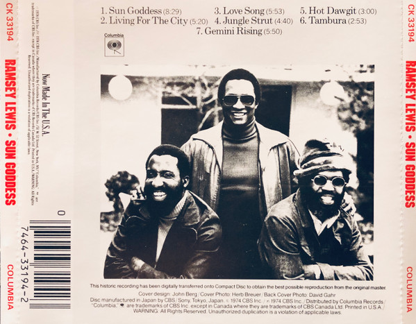 Ramsey Lewis - Sun Goddess | Columbia (CK 33194) - 2