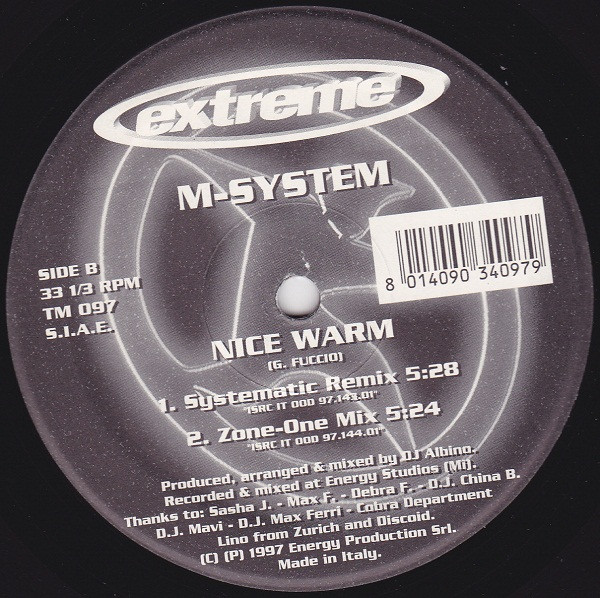 M-System - Nice Warm | Extreme Records (TM 097) - 3 M-System - Nice Warm | Extreme Records (TM 097) - 3