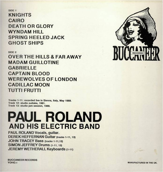 Paul Roland - Live In Italy 1989 | Buccaneer Records (YOHO.1) - 2