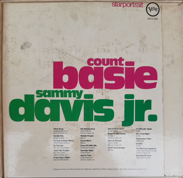 Count Basie / Sammy Davis Jr. - Starportrait | Verve Records (2622 005) - 2