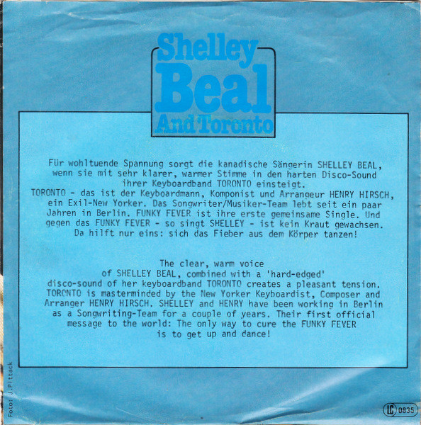 Shelley Beal And Toronto - Funky Fever | Hansa International (100 877) - 2