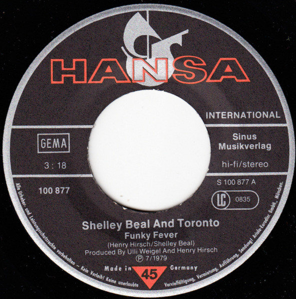 Shelley Beal And Toronto - Funky Fever | Hansa International (100 877) - 3