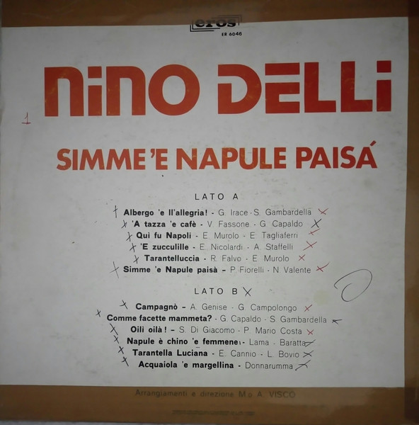 Nino Delli - Simme 'E Napule Paisà | Eros (ER 6046) - 2 Nino Delli - Simme 'E Napule Paisà | Eros (ER 6046) - 2