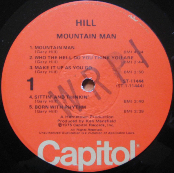 Gary Hill - Mountain Man | Capitol Records (ST-11444) - 3 Gary Hill - Mountain Man | Capitol Records (ST-11444) - 3