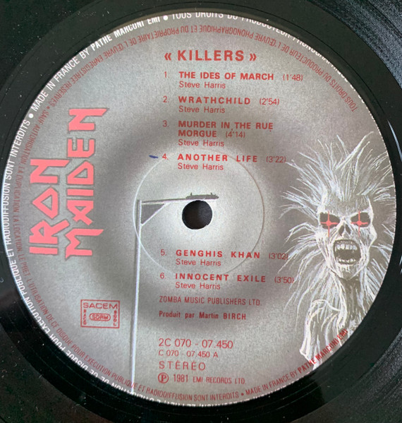 Iron Maiden - Killers | EMI (2C070-07450) - 4