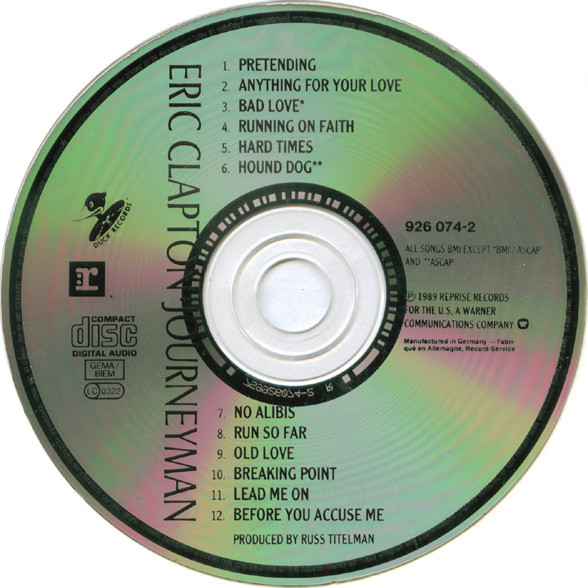 Eric Clapton - Journeyman | Reprise Records (0 7599 26074-2) - 2