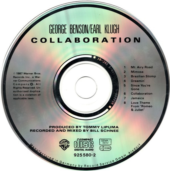 George Benson / Earl Klugh - Collaboration | Warner Bros. Records (925 580-2) - 3