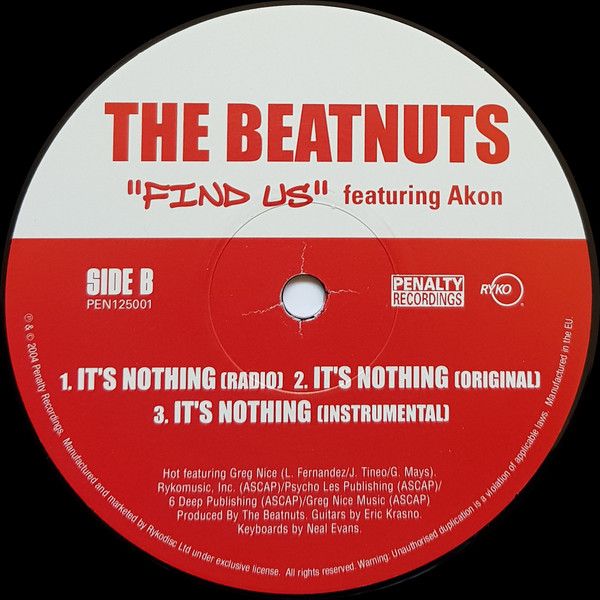 The Beatnuts - Find Us / It's Nothing | Penalty Recordings (PEN 125001) - 2 The Beatnuts - Find Us / It's Nothing | Penalty Recordings (PEN 125001) - 2