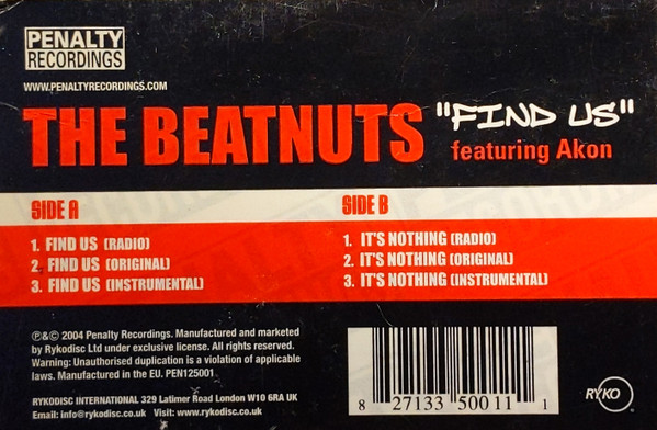 The Beatnuts - Find Us / It's Nothing | Penalty Recordings (PEN 125001) - 4 The Beatnuts - Find Us / It's Nothing | Penalty Recordings (PEN 125001) - 4