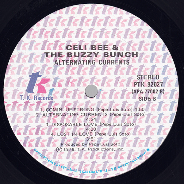 Celi Bee & The Buzzy Bunch - Alternating Currents | T.K. Records (PTK-92027) - 4 Celi Bee & The Buzzy Bunch - Alternating Currents | T.K. Records (PTK-92027) - 4