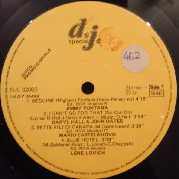 Various - Dj Special - Sanremo In Discoteca | D.J. Special (DJL 32003) - 2