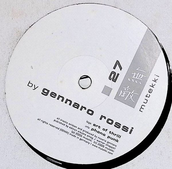 Gennaro Rossi - Art Of Thrill / Phono Punk | Mutekki (27) - 3