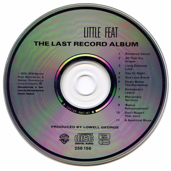 Little Feat - The Last Record Album | Warner Bros. Records (256 156) - 3 Little Feat - The Last Record Album | Warner Bros. Records (256 156) - 3