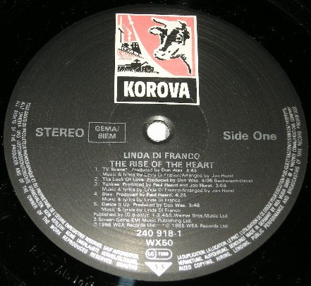 Linda Di Franco - Rise Of The Heart | Korova (240 918-1) - 3