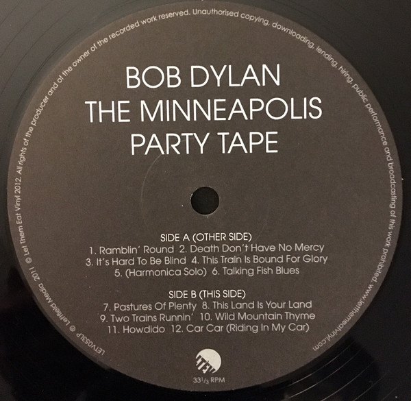 Bob Dylan - The Minneapolis Party Tape | Let Them Eat Vinyl (LETV053LP) - 4