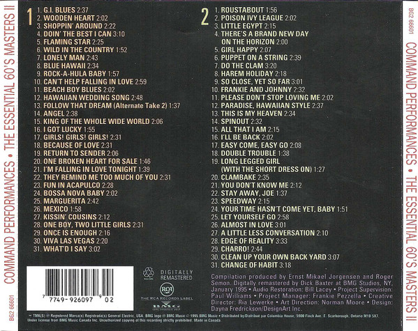 Elvis Presley - Command Performances - The Essential 60's Masters II | RCA (BG2 66601) - 4 Elvis Presley - Command Performances - The Essential 60's Masters II | RCA (BG2 66601) - 4