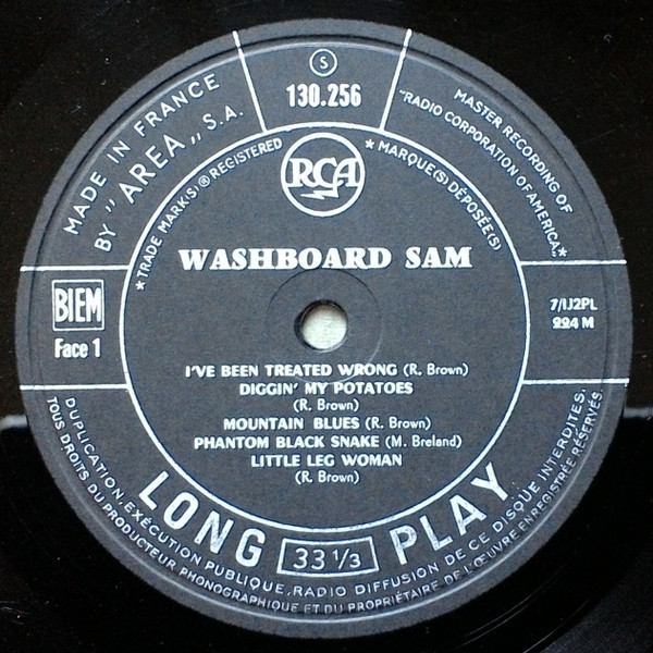 Washboard Sam - Washboard Sam | RCA (130.256) - 3 Washboard Sam - Washboard Sam | RCA (130.256) - 3