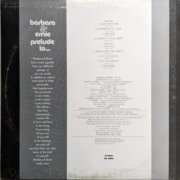 Barbara & Ernie - Prelude To... Brazil '72 | Atlantic (SD 9044) - 2 Barbara & Ernie - Prelude To... Brazil '72 | Atlantic (SD 9044) - 2