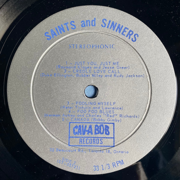 The Saints & Sinners - Saints And Sinners In Canada | Cav-A Bob (CS 101) - 3
