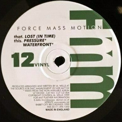 Force Mass Motion - Lost (In Time) / Pressure / Waterfront | Rabbit City Records (CUT 046) - 2 Force Mass Motion - Lost (In Time) / Pressure / Waterfront | Rabbit City Records (CUT 046) - 2