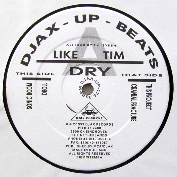 Like A Tim - Dry | Djax-Up-Beats (DJAX-UP-175) - main