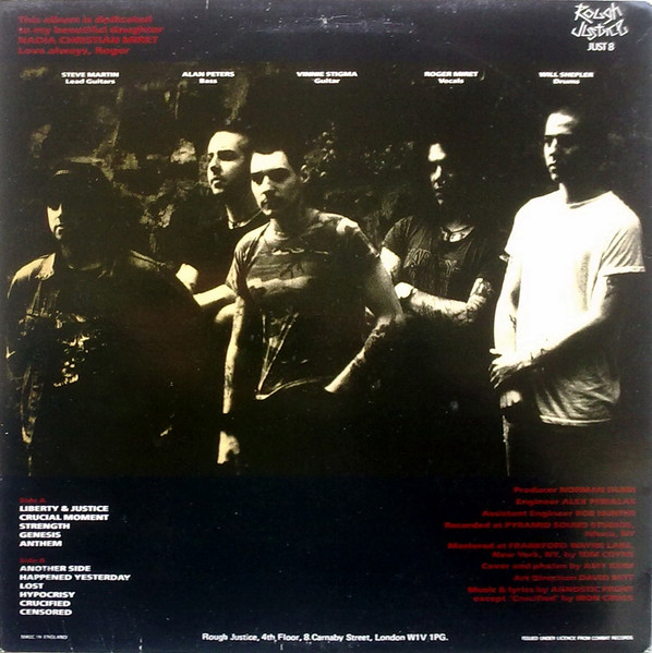 Agnostic Front - Liberty & Justice For... | Rough Justice (JUST 8) - 2