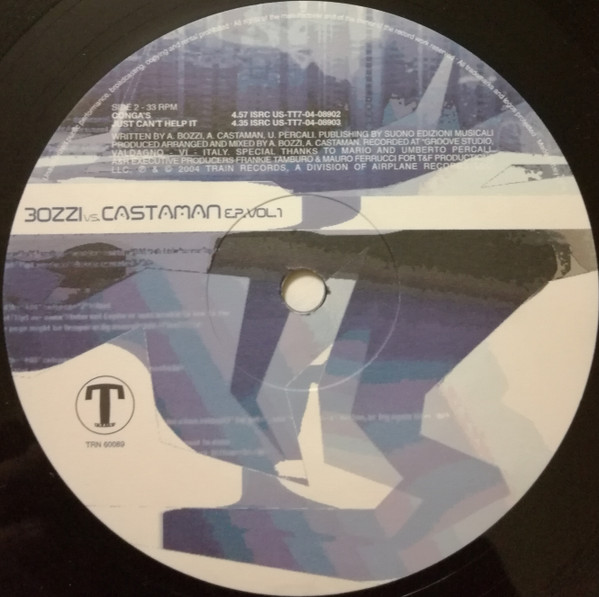 Bozzi vs. Castaman - E.P. Vol.1 | Train! Records (TRN60089) - 3