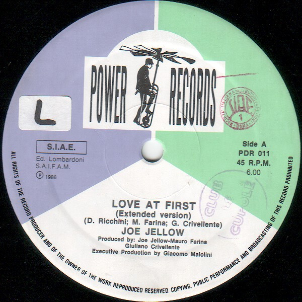 Joe Yellow - Love At First | Power Records (PDR 011) - 3