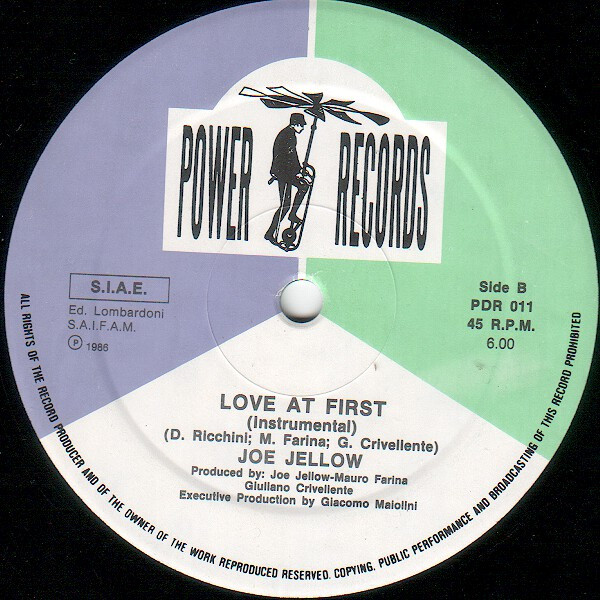 Joe Yellow - Love At First | Power Records (PDR 011) - 4