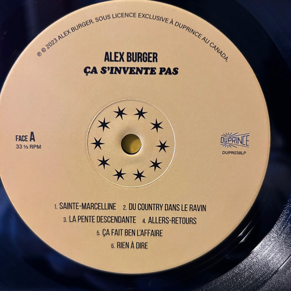 Alex Burger - Ça S'Invente Pas [Vinyl] | Duprince (DUPR038LP) - 3