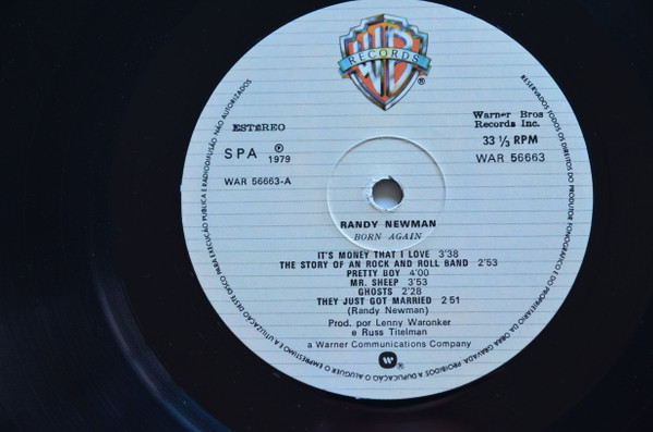 Randy Newman - Born Again | Warner Bros. Records (WAR 56 663 (HS 3346)) - 4