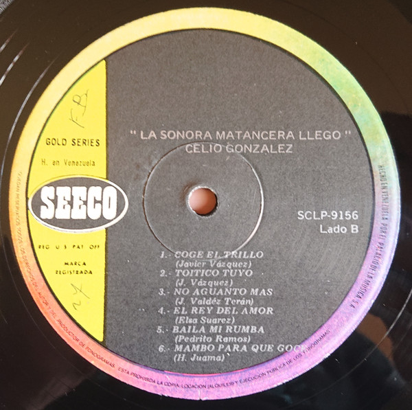 La Sonora Matancera Canta Celio González - La Sonora Matancera... Llegó | Seeco (SCLP9156) - 4