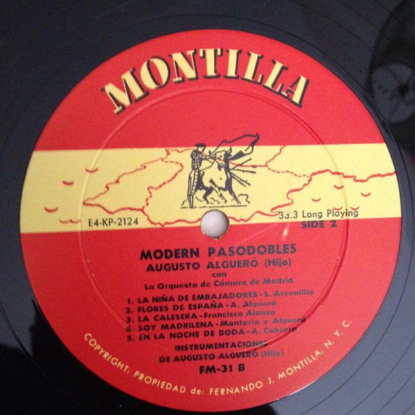 Augusto Algueró Conductiong Orquesta de Cámara de Madrid - Modern Pasodobles (Relaxing Music From Spain) | Montilla (FM-31) - 4